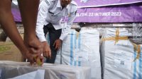 Logistik Pemilu 2024 Tiba, KPU Kota Temukan Enam Botol Tinta Bocor