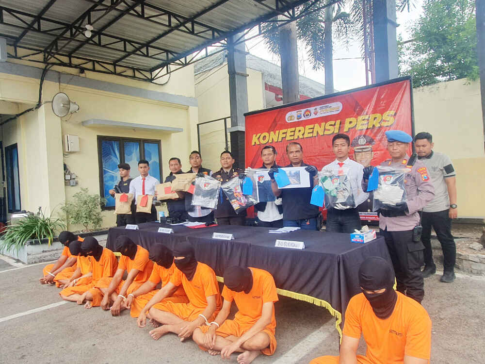Terlibat Pengeroyokan, 8 Pemuda Diringkus Polres Tulungagung