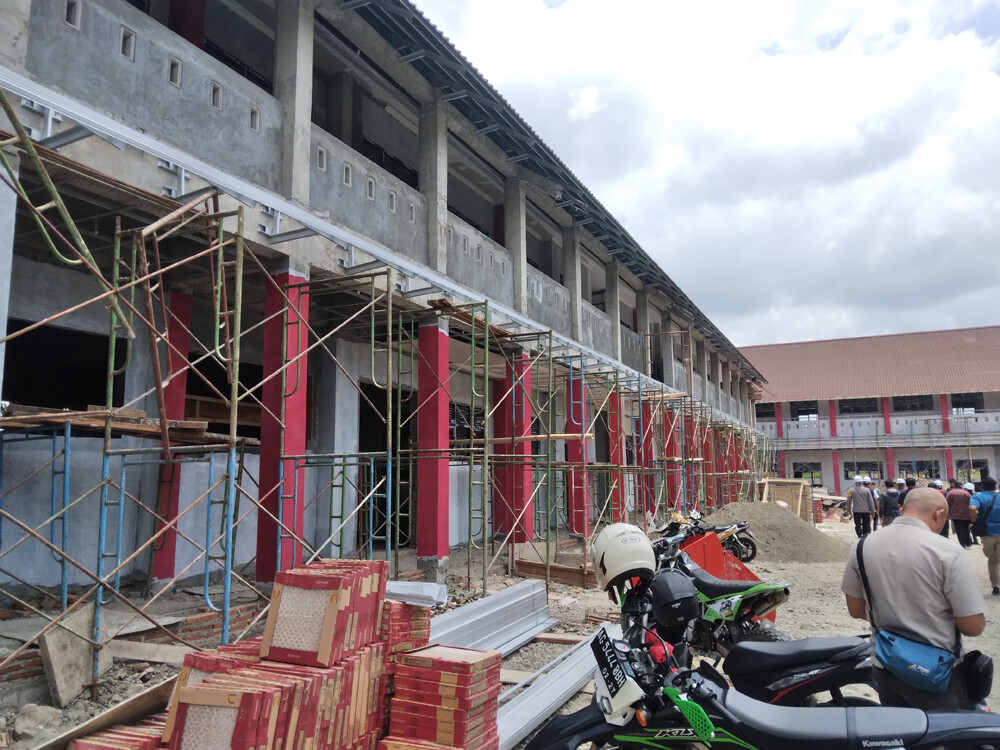 Kontrak Segera Berakhir, Pembangunan SMPN 6 Kota Blitar Dikebut