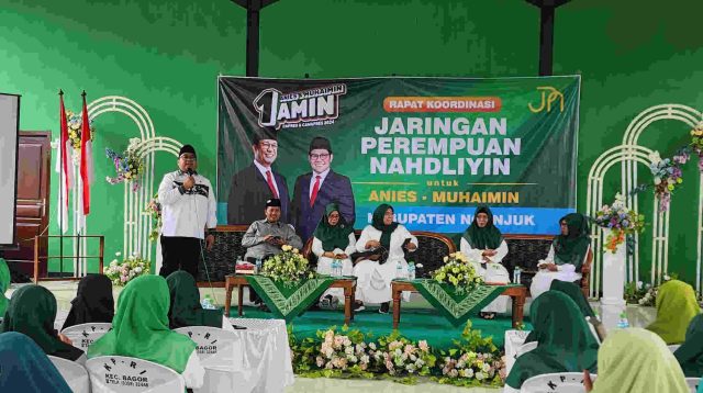 Wanita Jaringan Nahdliyin Kabupaten Nganjuk, Siap Menangkan Pasangan AMIN