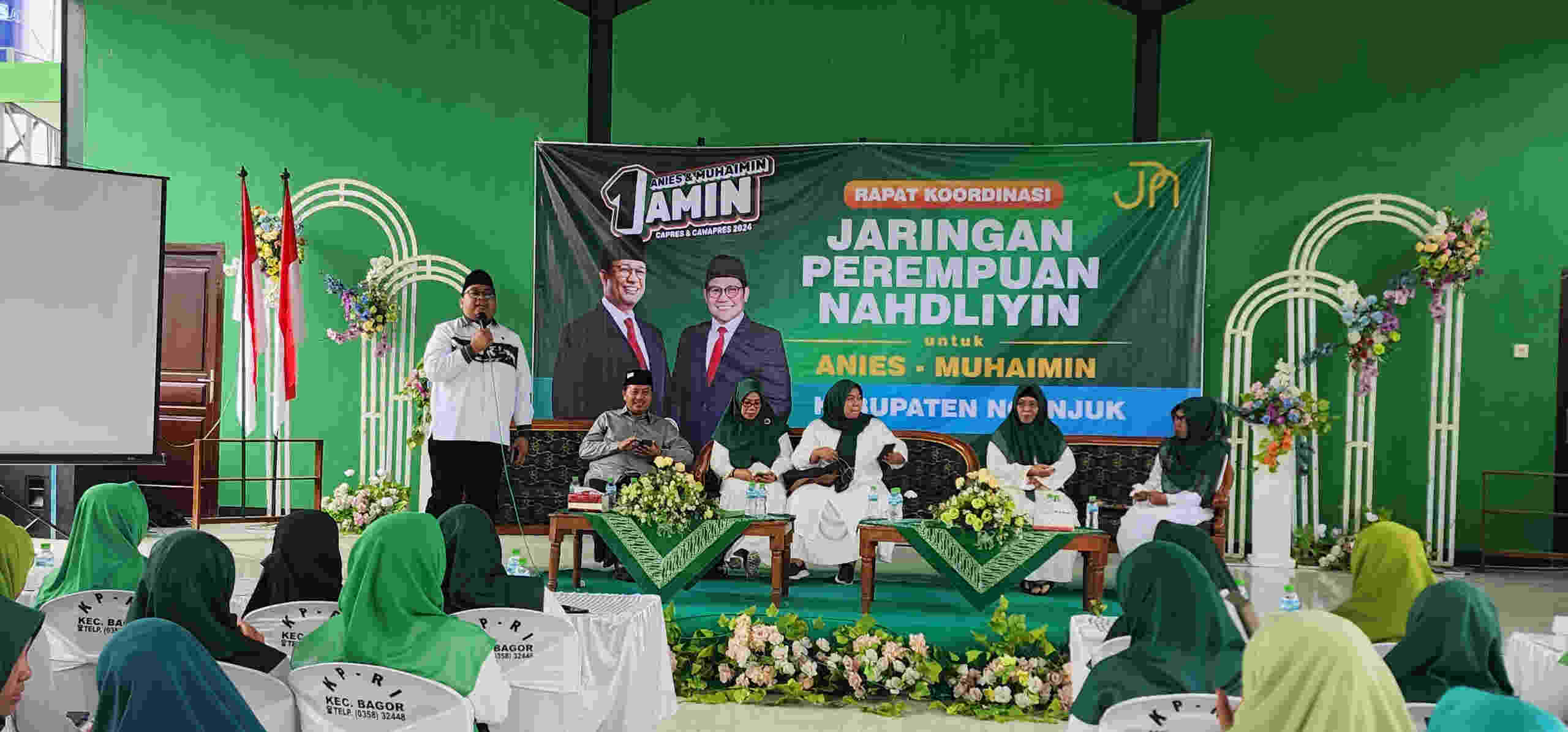 Wanita Jaringan Nahdliyin Kabupaten Nganjuk, Siap Menangkan Pasangan AMIN