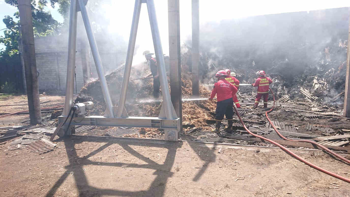 Tumpukan Sepah Tebu di Tulungagung Kebakaran, Kerugian Kisaran Rp 100 Juta