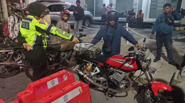 Terjaring Razia Balap Liar dan Knalpot Brong, Kendaraan Bisa Diambil Tahun Depan