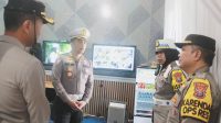 Korlantas Polri Tinjau Pos Yan Alun-alun Kota Kediri