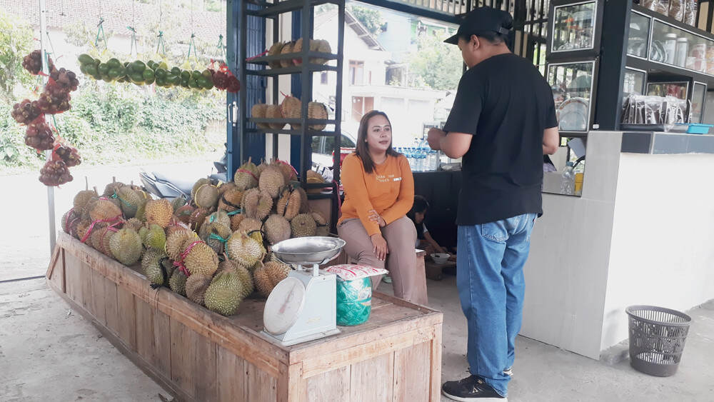 Rasa Durian Lokal Wonosalam Jombang Banyak Diburu Pembeli