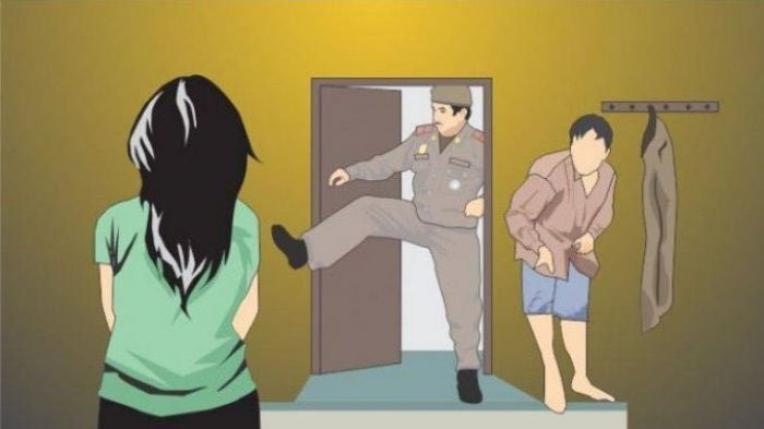 Diduga sebagai Ajang Prostitusi, Rumah Kos Nganjuk Digerebek Warga