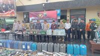 Barang Bukti 4 Bulan Dimusnahkan Polres Madiun Kota