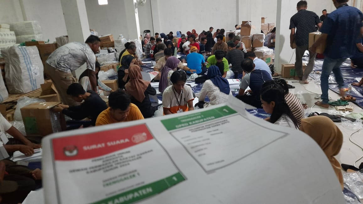 Proses Sortir dan Pelipatan Surat Suara, KPU Trenggalek: Butuh Waktu Sekitar 15 Hari