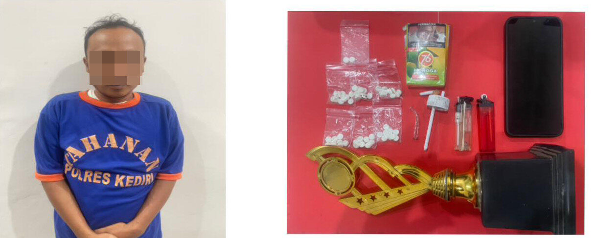 Edarkan Narkoba di Kediri , Terciduk di Pinggir Jalan