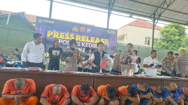 Pencuri dan Penadah Dibekuk di Kediri, Pelaku Beraksi di 10 Lokasi