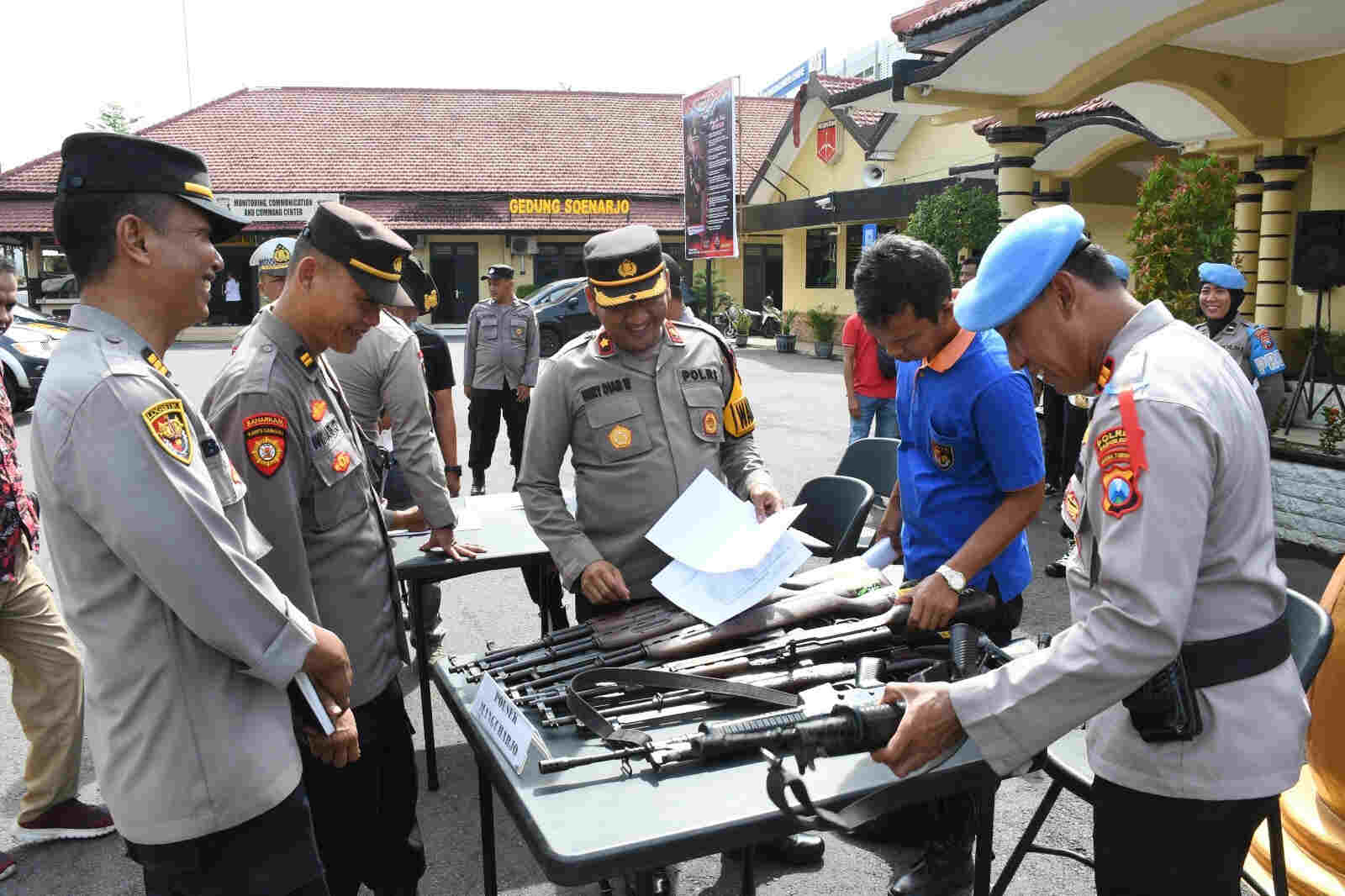 Cegah Penyalahgunaan, Polres Madiun Kota Gelar Pemeriksaan Senpi