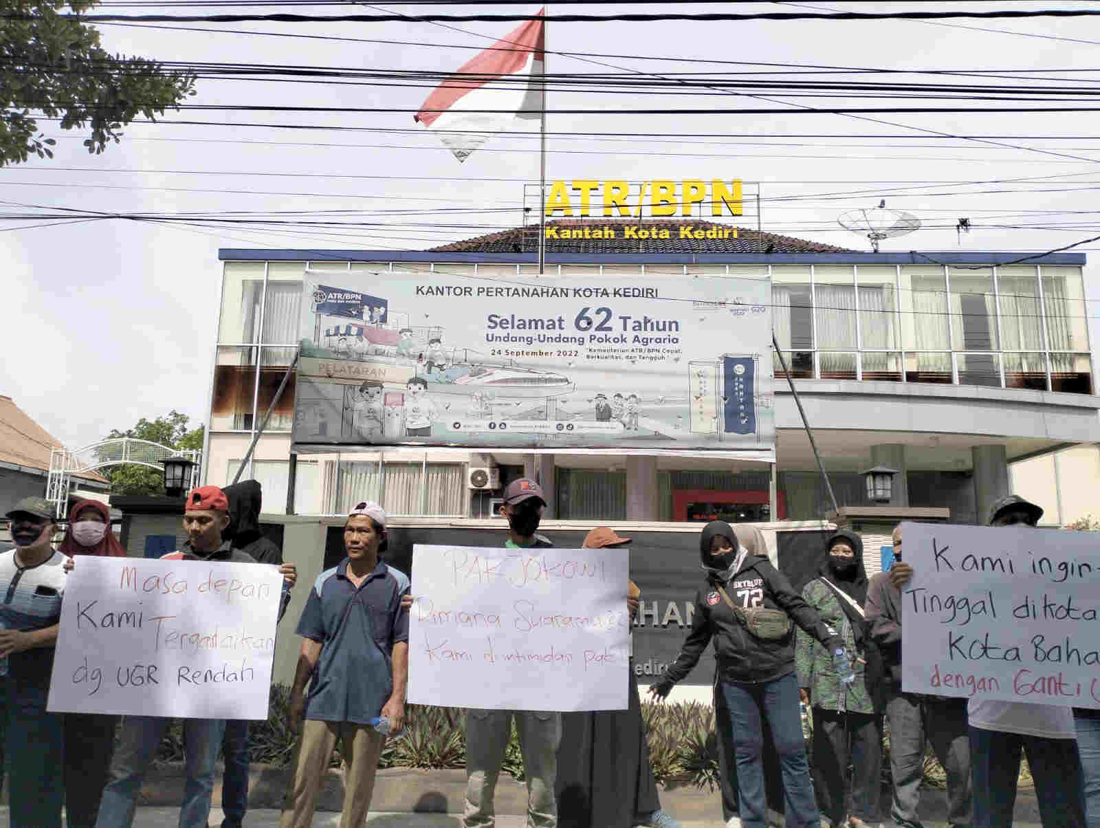 Terkait Aksi Warga Terdampak Proyek Tol Kediri-Tulungagung, BPN Kota Kediri Tak Bisa Intervensi