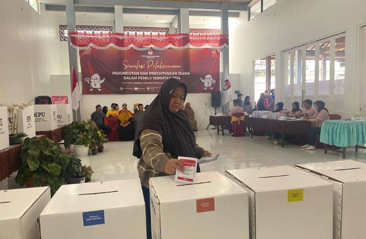 Gelar Simulasi Pencoblosan, KPU Kota Batu Harapkan Ini pada Warga