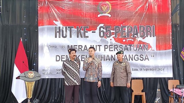 Hadir Bersama Pj Walikota Batu, ini Harapan Firhando Gumelar di HUT ke-65 Pepabri