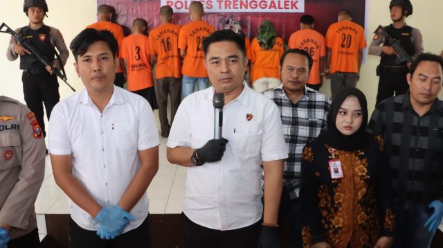 Polres Trenggalek Sita 21,92 Gram Sabu dan 1.348 Butir Dobel L