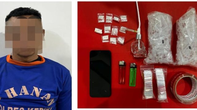 Gerebek Kos-kosan di Kediri, Sita Paket Sabu Siap Edar