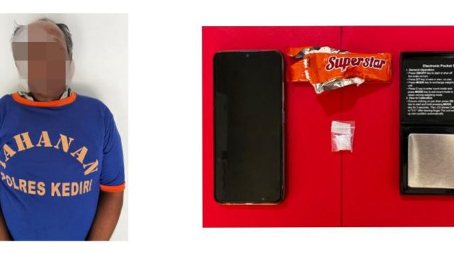 Ambil Ranjau Sabu-sabu, Warga Ngasem Kediri Disergap Polisi