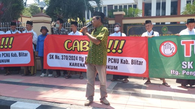 Tolak SK PBNU, Ratusan Nahdliyin Gugat Kepengurusan ke PN Blitar