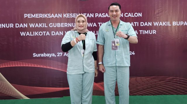 Rangkaian Proses Tahapan Pilkada Kota Madiun, Bapaslon Inda-Aldi Jalani Tes Kesehatan