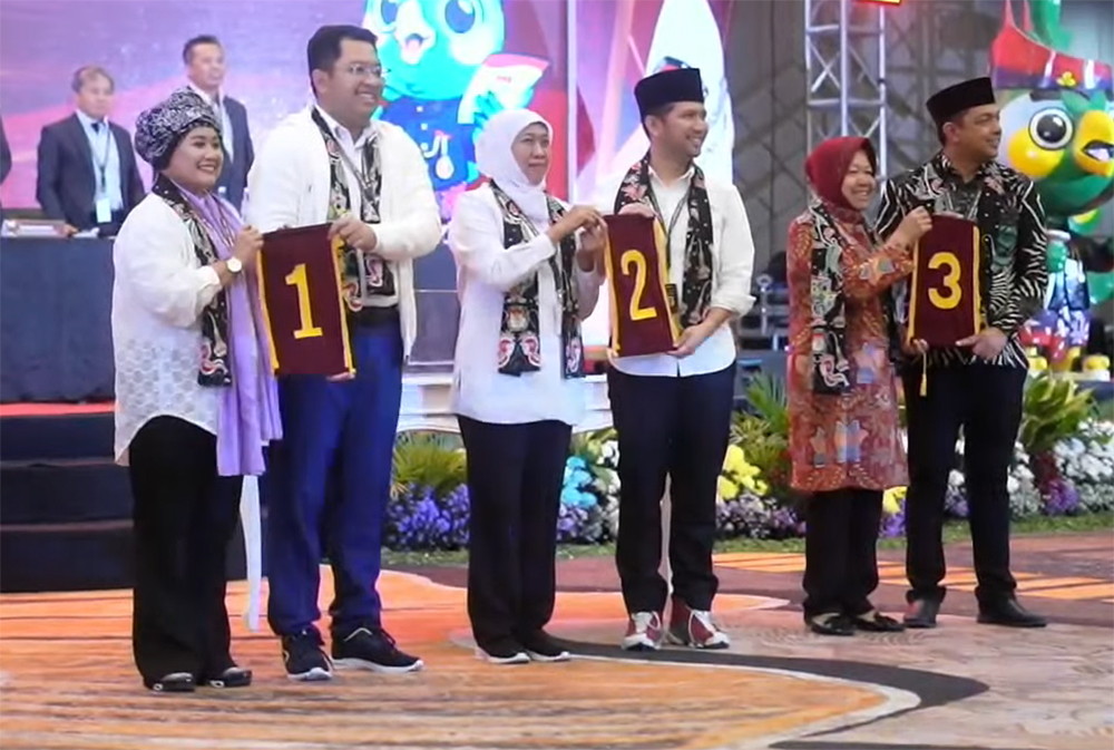 Nomor urut Pilkada Pilgub Jatim 2024