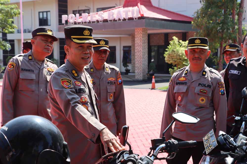 Polres Batu Cek Kendaraan Dinas dan Almatsus Jelang Pilkada 2024
