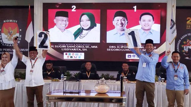 Seluruh Paslon Pilbup Ponorogo Setuju Desain Suara Suara