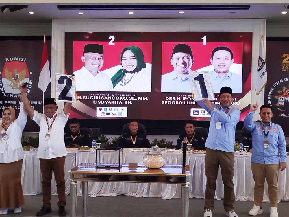 Seluruh Paslon Pilbup Ponorogo Setuju Desain Suara Suara