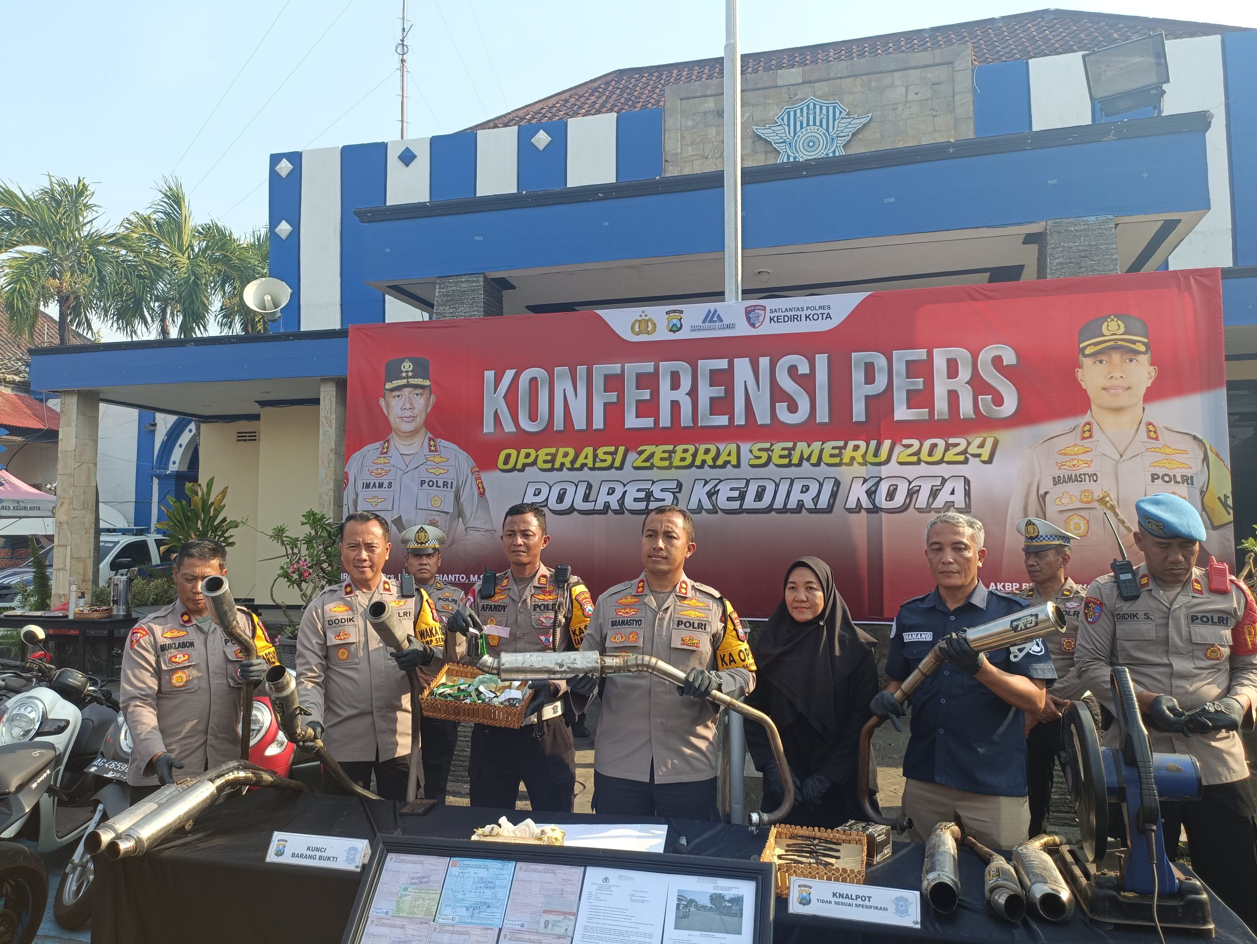 Operasi Zebra Semeru, Ribuan Pelanggar Ditindak Polres Kediri Kota