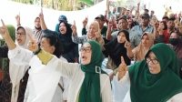Semakin Menyala, Cabup Kediri Deny-Mudawamah Didukung Masyarakat Kecamatan Purwoasri