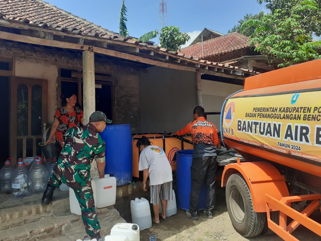 Kemarau Belum Ada Tanda-tanda Berakhir, BPBD Ponorogo Salurkan 1,2 Juta Liter Air Bersih