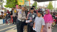 Latihan Drag Bike, Satlantas Polres Ponorogo Gelar Aksi Sosial