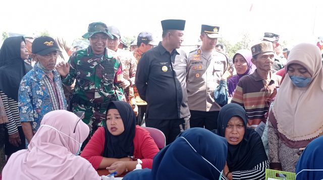 Pos Kesehatan TMMD ke-122, Ratusan Warga Desa Pagung Ikut Periksa Kesehatan Gratis