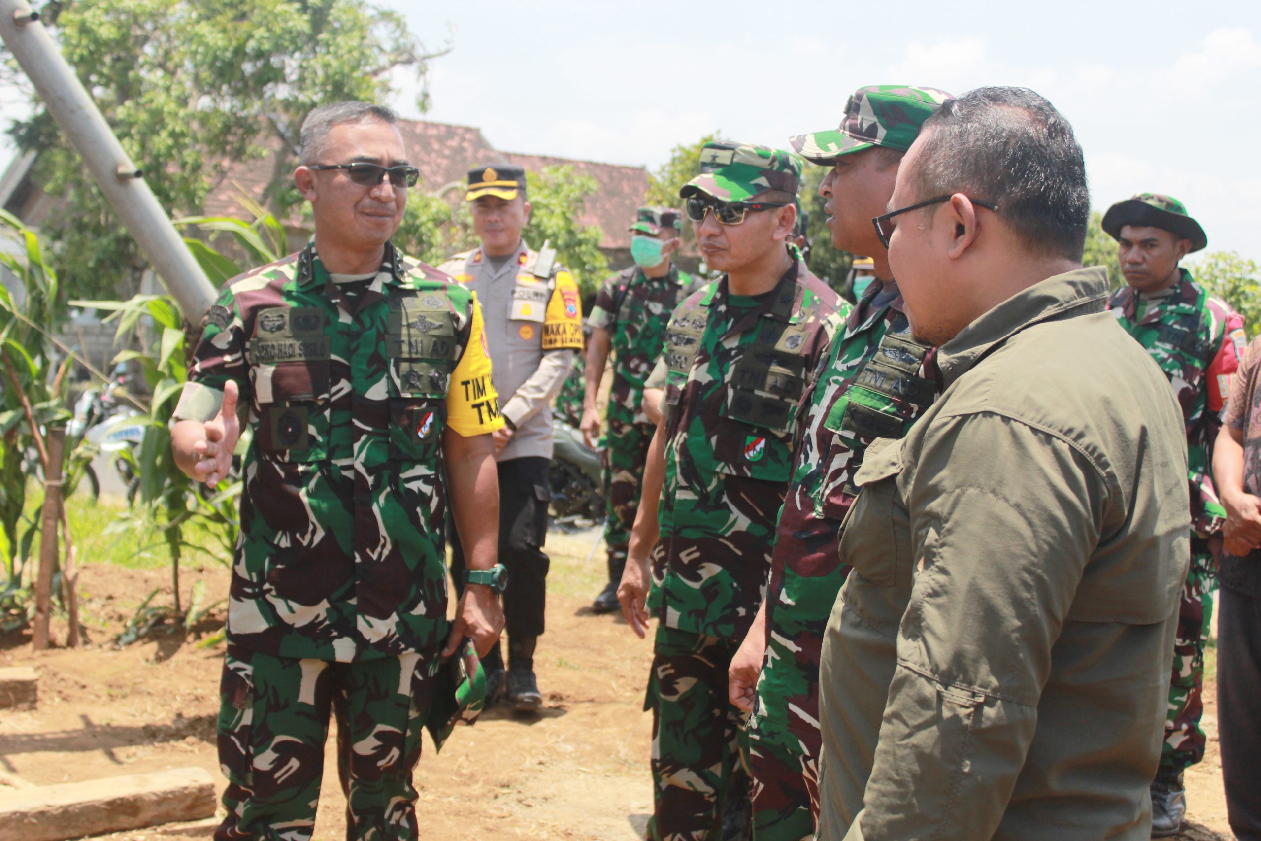 Tim Wasev Mabes TNI AD Tinjau Hasil Kerja Progres TMMD 122 Kodim 0809 Kediri