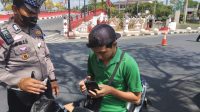 Fb- Tindak Tiga Hari Operasi, Satlantas Polres Blitar Kota Tindak Puluhan Pelanggar, Mayoritas Tak Berhelm