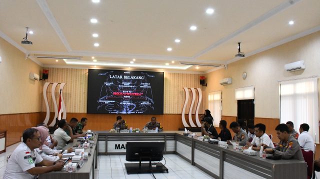 Pastikan Keamanan dan Kelancaran Acara, Polres Madiun Kota Gelar Rakor Konser Musik Rockamination