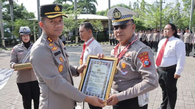 Simak, ini Nama Anggota Polres Nganjuk yang Naik Pangkat dan Berprestasi