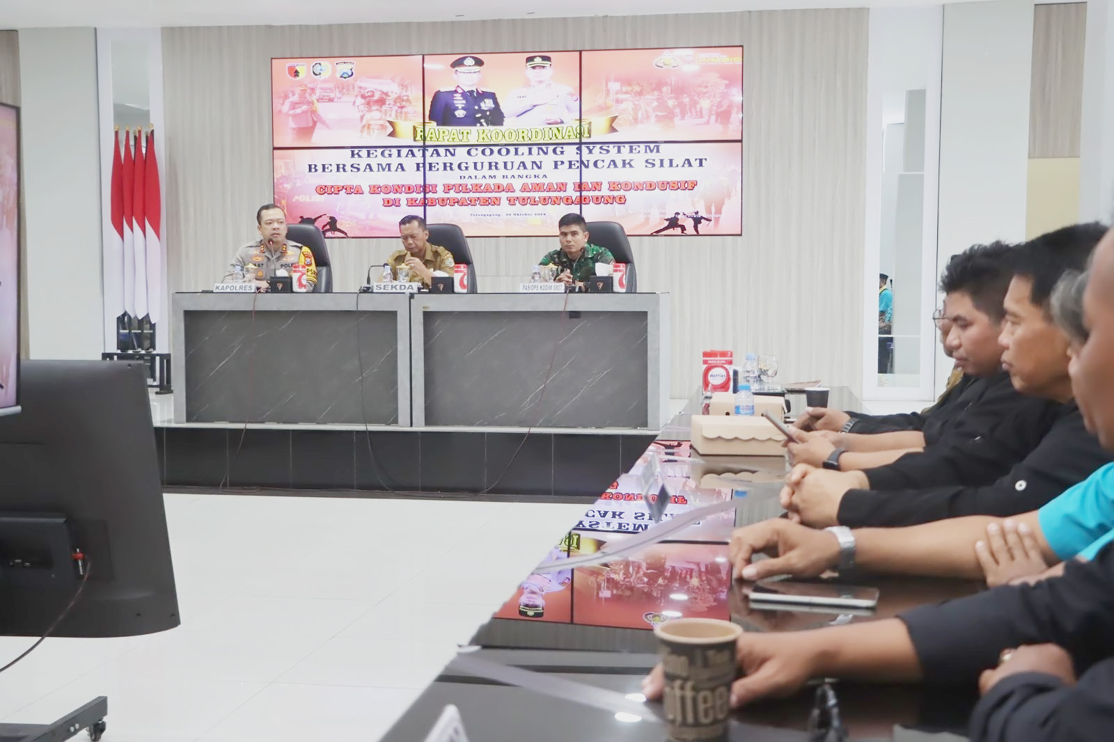 Imbas Kerusuhan, Rakor Tiga Pilar Tulungagung Sepakat Bekukan Kegiatan Perguruan Silat