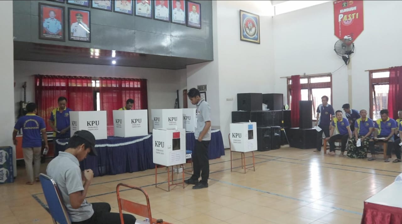 Eks Bupati Nyoblos di Lapas Kelas IIB Tulungagung