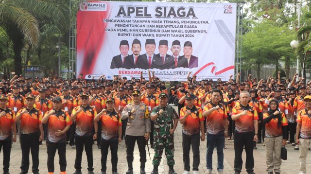 Trenggalek Apel Siaga Pengawasan Pilkada 2024, ini Atensinya