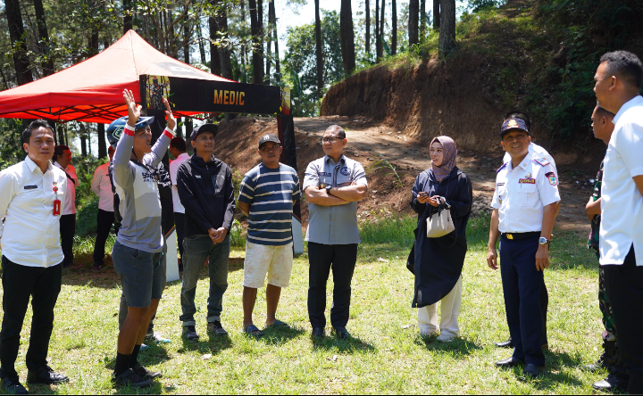 Pj Walikota Batu Cek Langsung Kesiapan Event International Indonesian Downhill 2024
