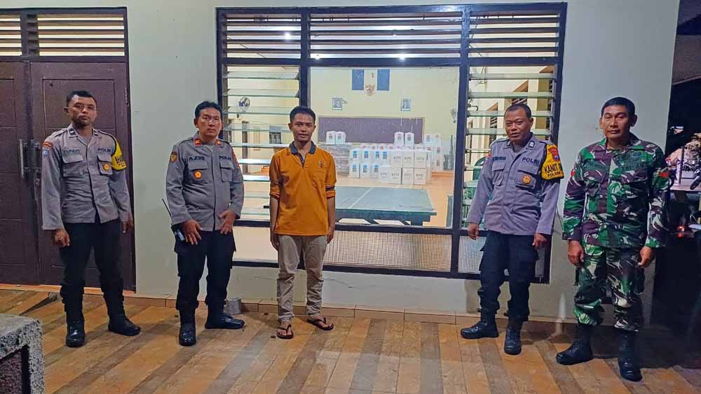 Jelang Pencoblosan, Perketat Penjagaan di Gudang Logistik Pilkada KPU Kabupaten Kediri