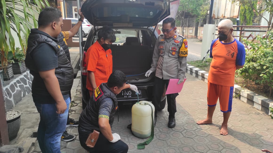 Polsek Jombang Amankan Pasutri Terduga Pelaku Penyalahgunaan BBM Subsidi