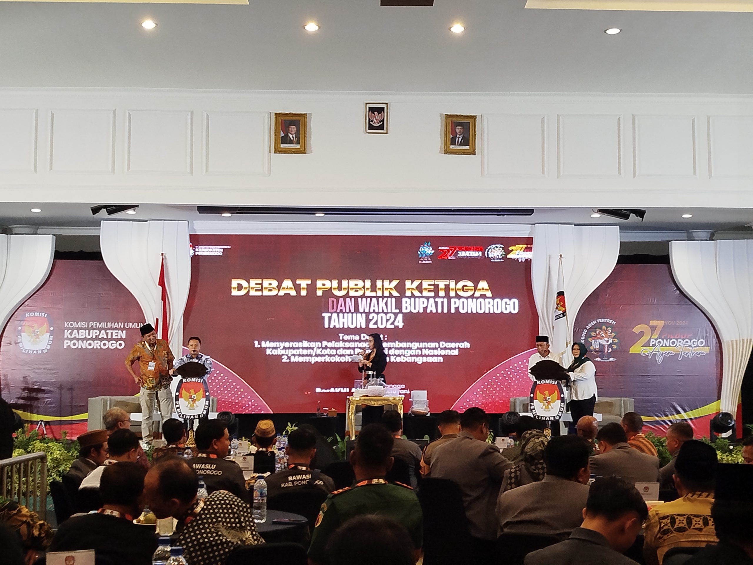 Debat Pamungkas Pilbup Ponorogo Berjalan Memanas, Para Paslon Siap Laksanakan Program Presiden