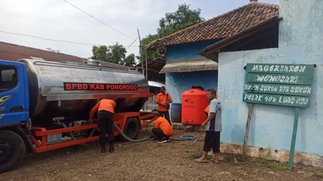 Droping Air Bersih ke Tujuh Kecamatan Dihentikan, Ini Penjelasan BPBD Kabupaten Ponorogo