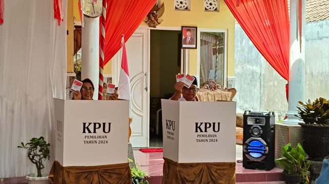Nyoblos di 1 TPS, Cabup Rijanto dan Cawawali Bayu Setyo Kuncoro Optimistis Menang