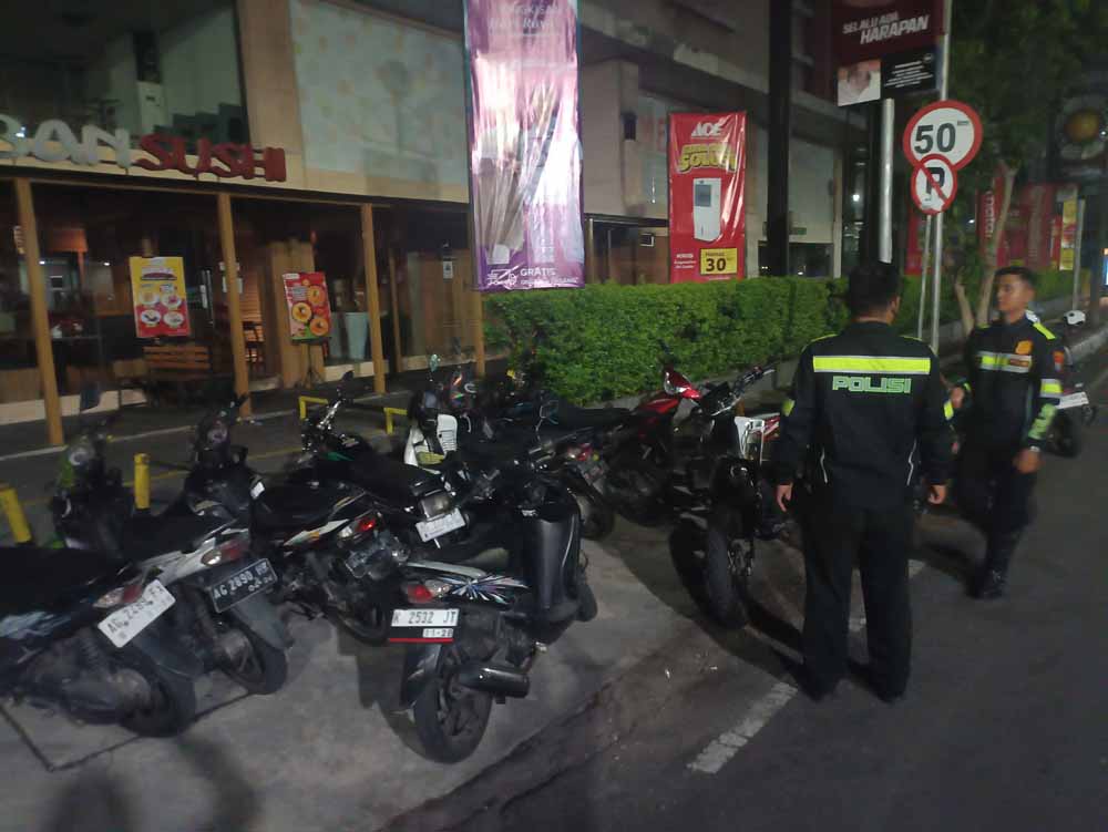 Belasan Motor Diamankan saat Patroli Hunting System Kota Kediri