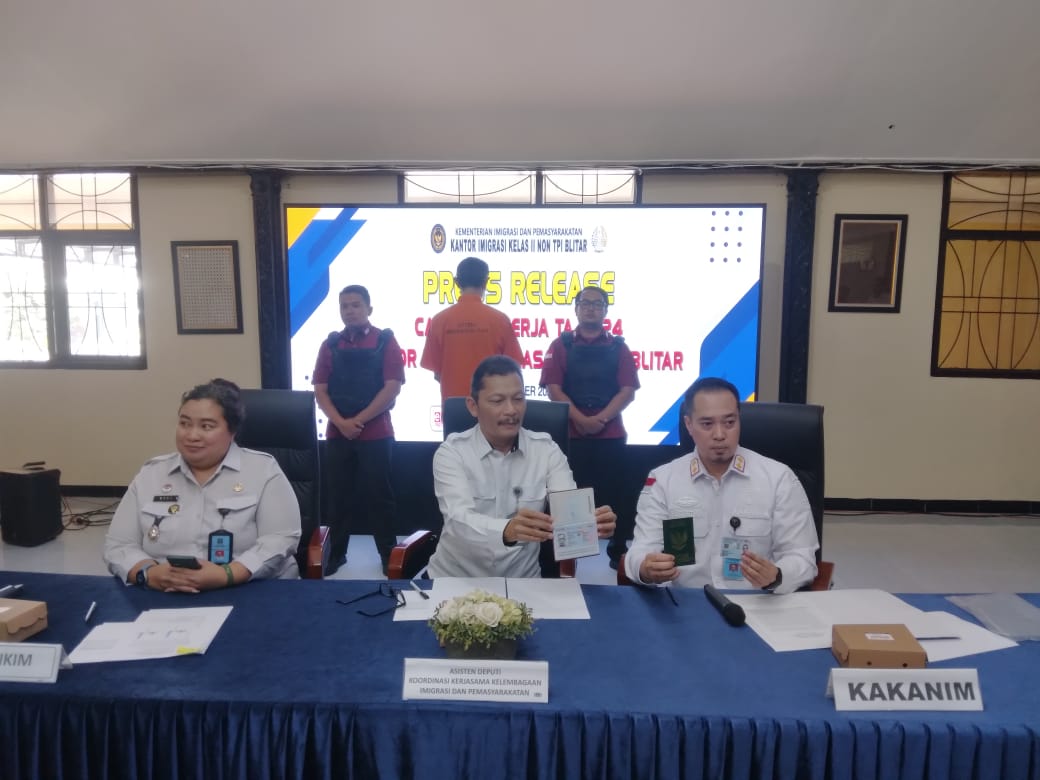 Sebanyak 7 WNA Nakal Ditindak Imigrasi Blitar