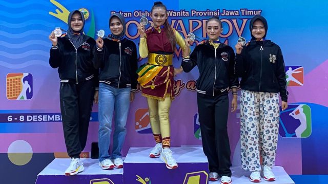 Atlet Senam Kreasi Trenggalek Raih Medali Perak Porwaprov Jawa Timur ke-1