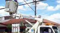 Jelang Nataru, Dinas Perkim Kabupaten Kediri Tambah 55 PJU Pasang Baru