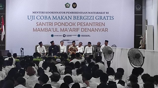 Menko PM Cak Imin Uji Coba Program Makan Bergizi Gratis, Salah Satu Santri Kecewa Tak Diberi Minum Susu
